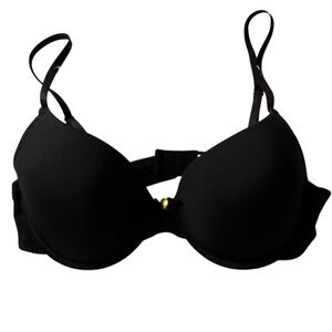 Dreamwear Love Your Curves Black Bra 36C Wired Lightly Padded